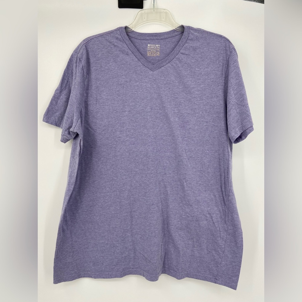 Mossimo Supply Co, Target, Purple V‎ Neck, Short Sleeve, T- Shirt, Size XXL